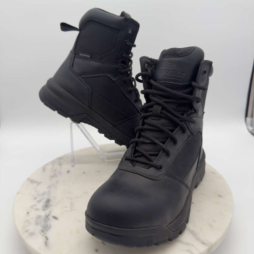 Belleville Tactical Boots Mens 7W Black BV918ZWP Waterproof Side Zip Work Combat